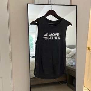 Yoga Squad Medium “We Move Together” Dark Grey Tee Tank
